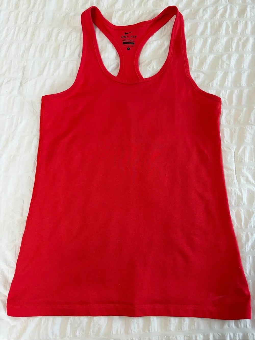 Nike Women's Red Scoop Neck Tank Top